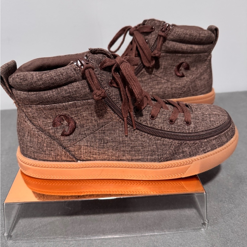 Casual Brown High-Top Sneakers